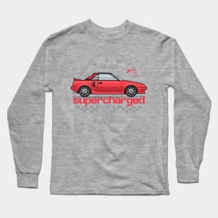 Supercharged-Red Long Sleeve T-Shirt